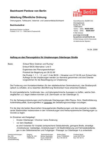 Planungsauftrag mit ErlÃ¤uterungen - BÃ¼rgerinitiative Oderberger ...