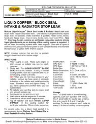 liquid copper block seal intake & radiator stop leak - Smits Group