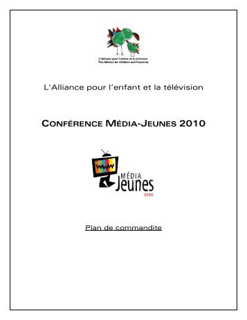 L'Alliance pour l'enfant et la télévision - Alliance médias jeunesse