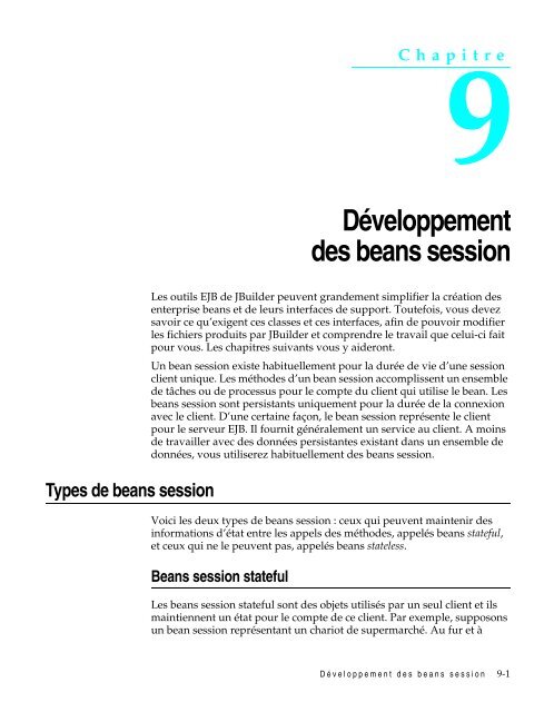 des enterprise beans - DÃ©partement Informatique