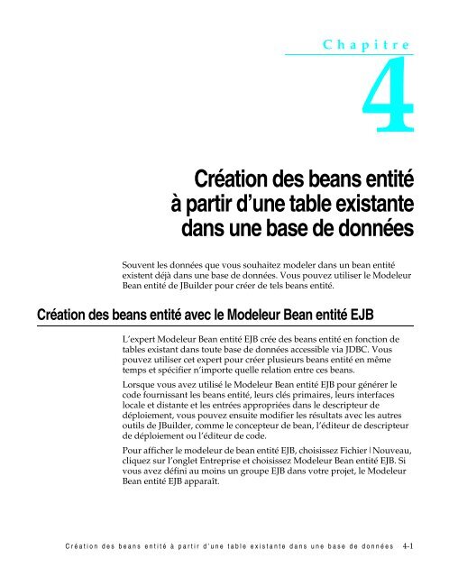 des enterprise beans - DÃ©partement Informatique