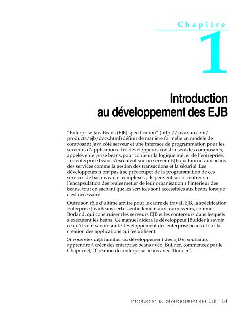 des enterprise beans - DÃ©partement Informatique