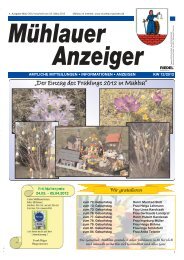 MÃ¼hlauer Anzeiger vom 22.03.12 - MÃ¼hlau in Sachsen