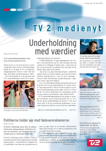 Underholdning med vÃ¦rdier - Tv2