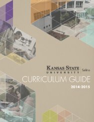 Curriculum Guide - Kansas State University Salina