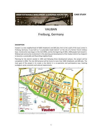 VAUBAN Freiburg, Germany - Upenn-envs667660.webs.com