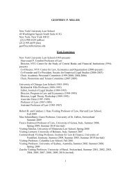 The complete CV of Geoffrey Miller - HiiL