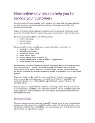 How online services can help you to service your customers - Nominet