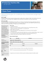 Claim Form - HP - United Kingdom - Hewlett-Packard