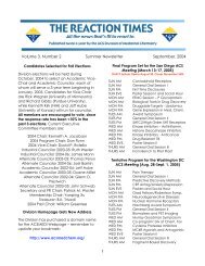 Summer, 2004 - ACS Division of Medicinal Chemistry Homepage