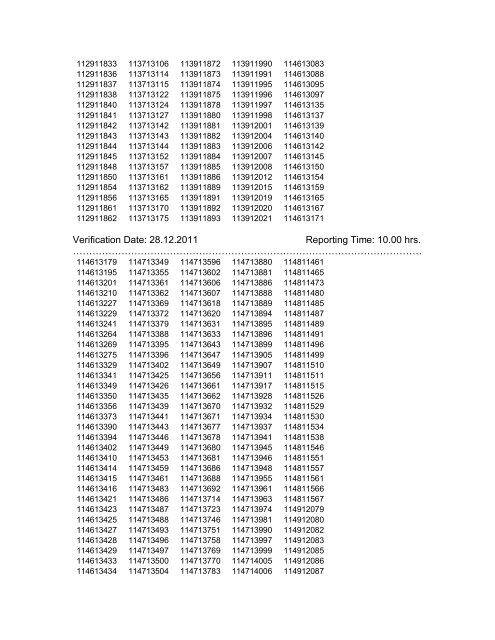 WRITTEN TEST RESULT - Central Railway