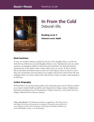 In from the Cold Reading Guide - ABC Life Literacy Canada