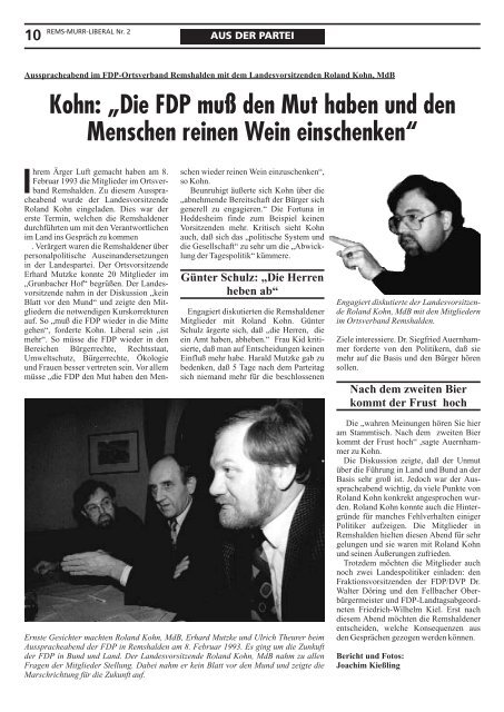 Rems-Murr-Liberal 04/1993 - FDP Kreisverband Rems-Murr