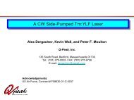 A CW Side-Pumped Tm:YLF Laser A CW Side ... - Q-Peak, Inc.