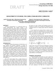 Proceedings of ASME IMECE - The Department of Applied Mechanics
