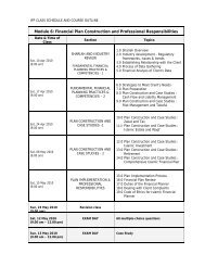 Class schedule & course outline