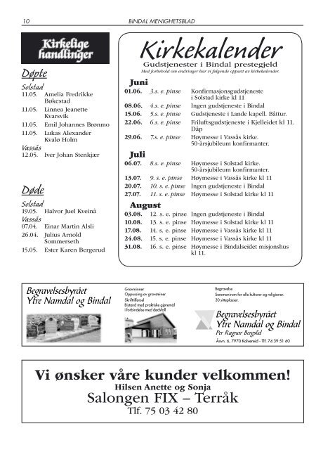 Menighetsbladet nr 3-2008 - Bindal kommune