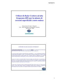 Utilizzo di Radar Costiero ad alta frequenza (HF) per la misura di ...