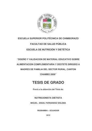 TESIS DE GRADO - DSpace ESPOCH - Escuela Superior ...