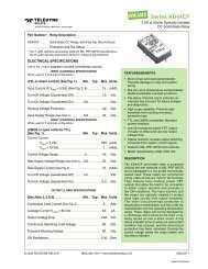 Series KD44CF - Teledyne Relays