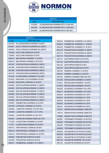 Catalogo General CRUZFARMA Mayo-Agosto 2012 - Guifarco