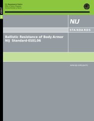 Ballistic Resistance of Body Armor NIJ Standard-0101.06 - National ...