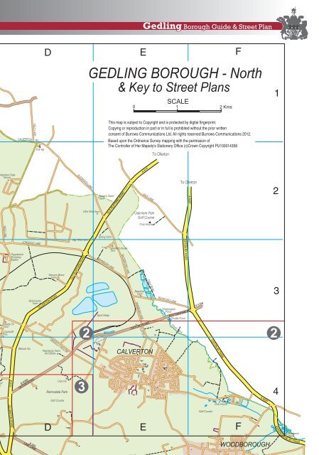 Gedling Borough Guide & Street Plan - Gedling Borough Council