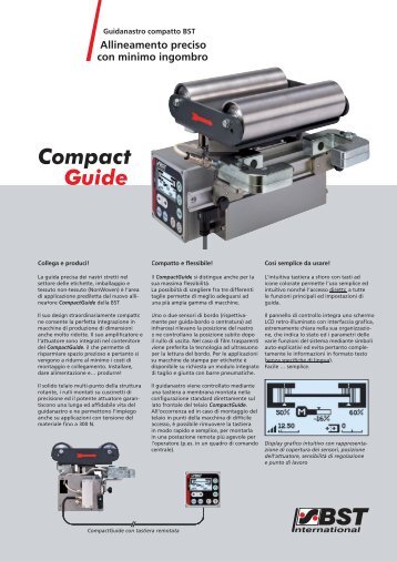 Allineamento preciso con minimo ingombro - BST International GmbH