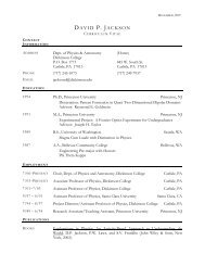 LaTeX template (pdf) - Physics - Dickinson College