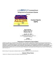 Contact Sports Agility - USDAA