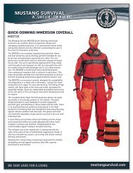 Quick-Donning immersion coverall - Mustang Survival