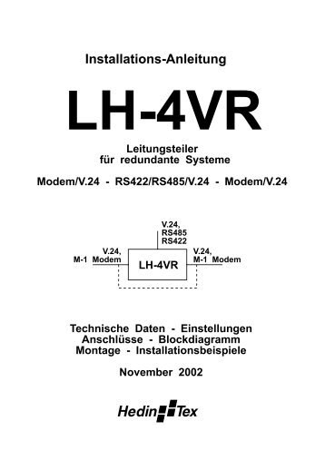 Installations-Anleitung - Hedin Tex GmbH