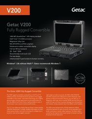 Getac V200 Data sheet - SST