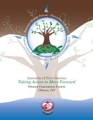 Taking Action to Move Forward - Assembly of First Nations