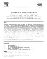 Ultrafiltration of natural organic matter - de S. MOUNIER