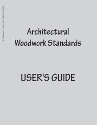 user's guide - Woodwork Institute