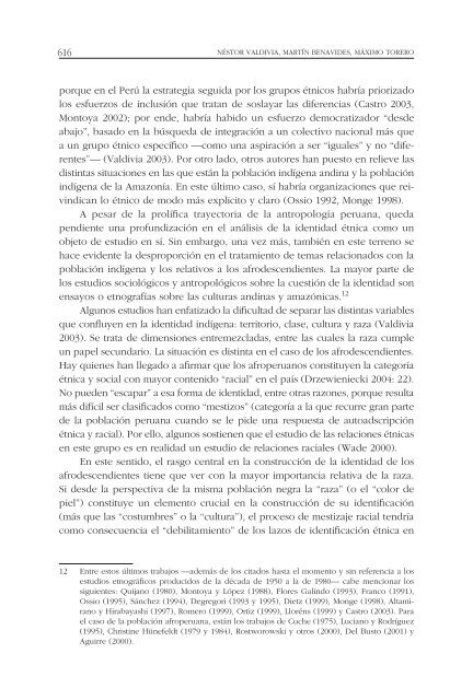 exclusión, identidad étnica y políticas de inclusión social en el perú