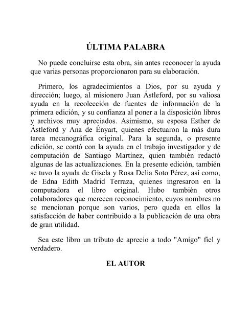 (Continuación y Final de esta obra) - Instituto ALMA