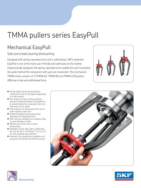 Skf easypull 2024 bearing pullers