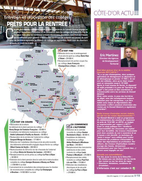 TÃ©lÃ©charger CÃ´te-d'Or magazine NÂ°123 - juillet 2012 en PDF