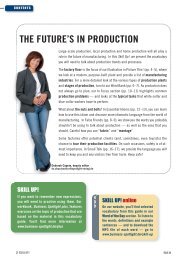 THE FUTURE'S IN PRODUCTION - Business Spotlight
