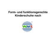 Form- und funktionsgerechte Kinderschuhe nach WMS