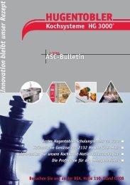 ASC-Bulletin - Hugentobler Schweizer Kochsysteme AG