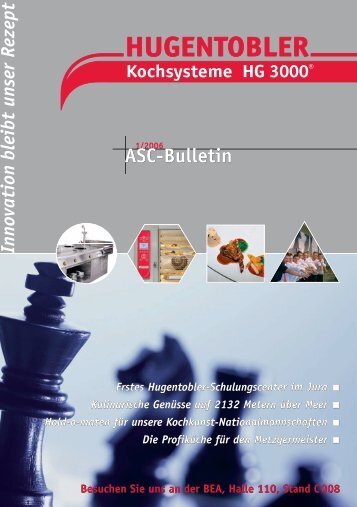 ASC-Bulletin - Hugentobler Schweizer Kochsysteme AG