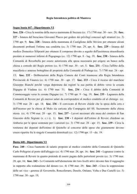 Regia Intendenza politica di Mantova - Istituto Centrale per gli Archivi