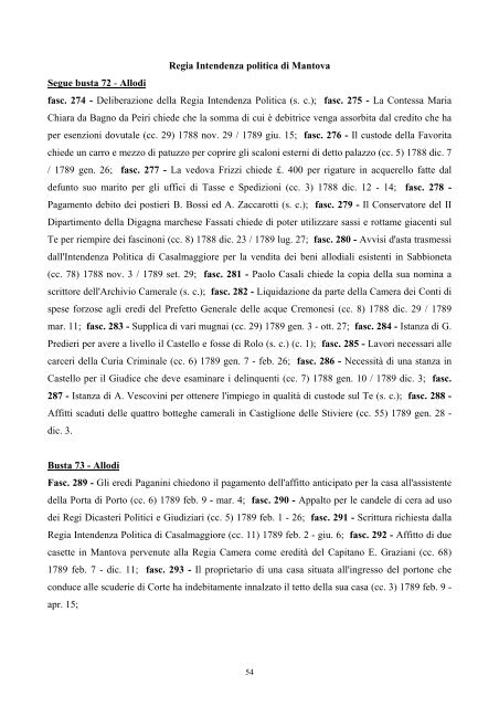Regia Intendenza politica di Mantova - Istituto Centrale per gli Archivi