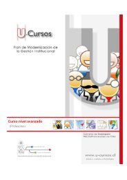 Curso nivel avanzado - U-Cursos