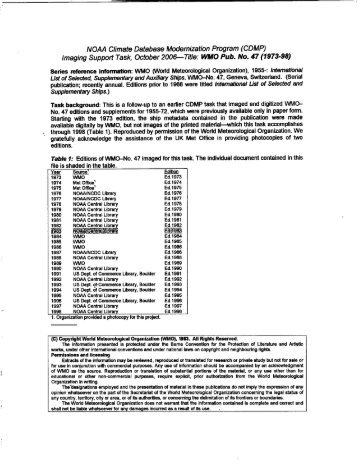 WMO Pub. No. 47 (1973-98) - icoads - NOAA