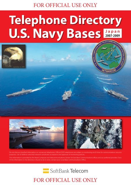 TELEPHONE DIRECTORY - The US Navy