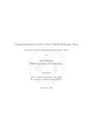 Computing Energy Levels of the Confined Hydrogen Atom ... - TU Delft